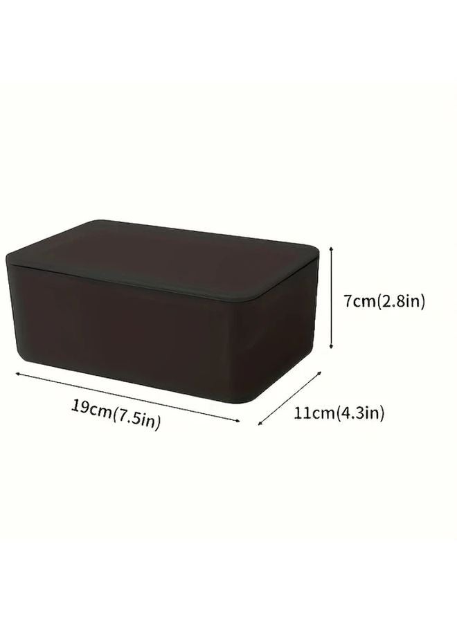 White Plastic Storage Box For Tissues Masks Wet Wipes Kitchen Bathroom Office - Image 4