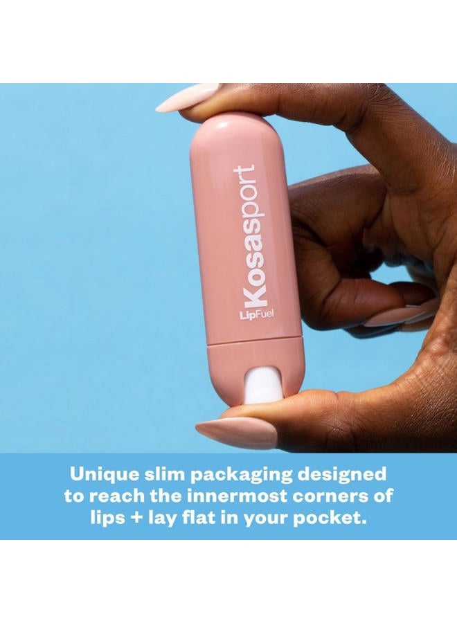 Kosas Lipfuel Hyaluronic Active Sport Lip Balm - Hydrates, Energizes and Protects - Natural Lip Treatment and Care (Pulse) - Image 4