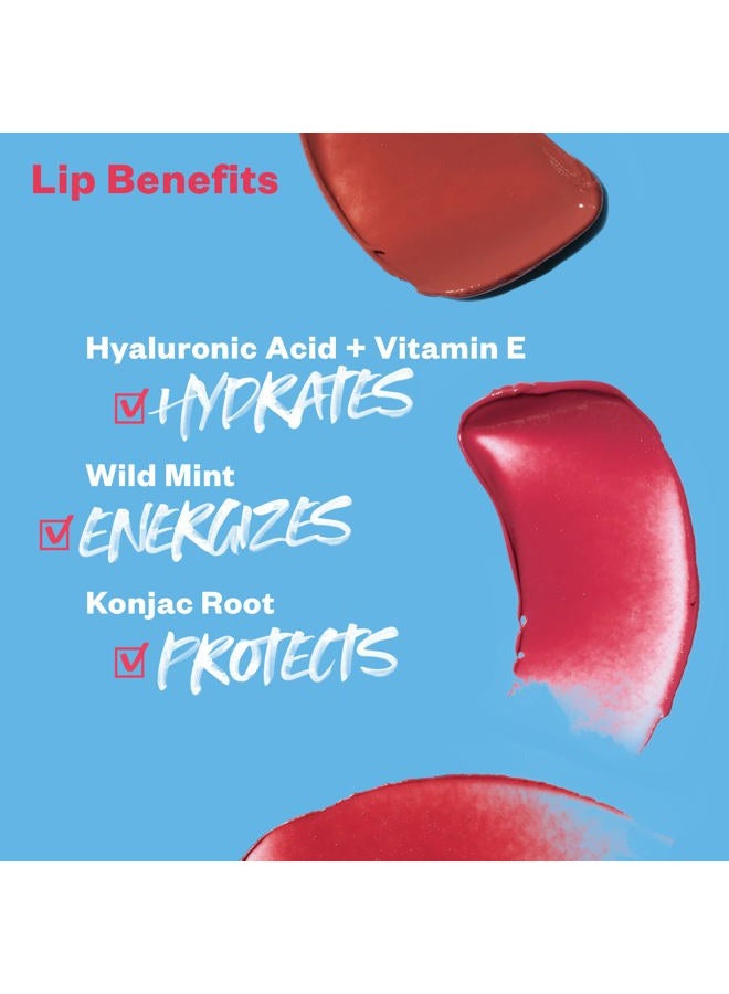 Kosas Lipfuel Hyaluronic Active Sport Lip Balm - Hydrates, Energizes and Protects - Natural Lip Treatment and Care (Pulse) - Image 3