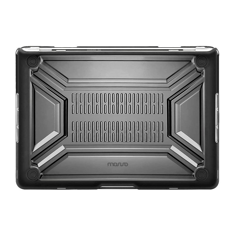 MOSISO Compatible with MacBook Pro 13 inch Case M2 2025 2024 2023 2022 2021 2020 A2338 M1 A2289 A2251 with Touch Bar, Heavy Duty Plastic Hard Shell Case with TPU Bumper&Keyboard Cover, Black - Image 5