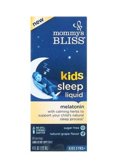 Kids Sleep Liquid Melatonin Kids 3 Yrs + Natural Grape 4 fl oz (120 ml) - pzsku/Z582931020DF06EAFBBE1Z/45/_/1737717103/662d9acf-9a4c-4d78-9aaa-22e1459f7afd