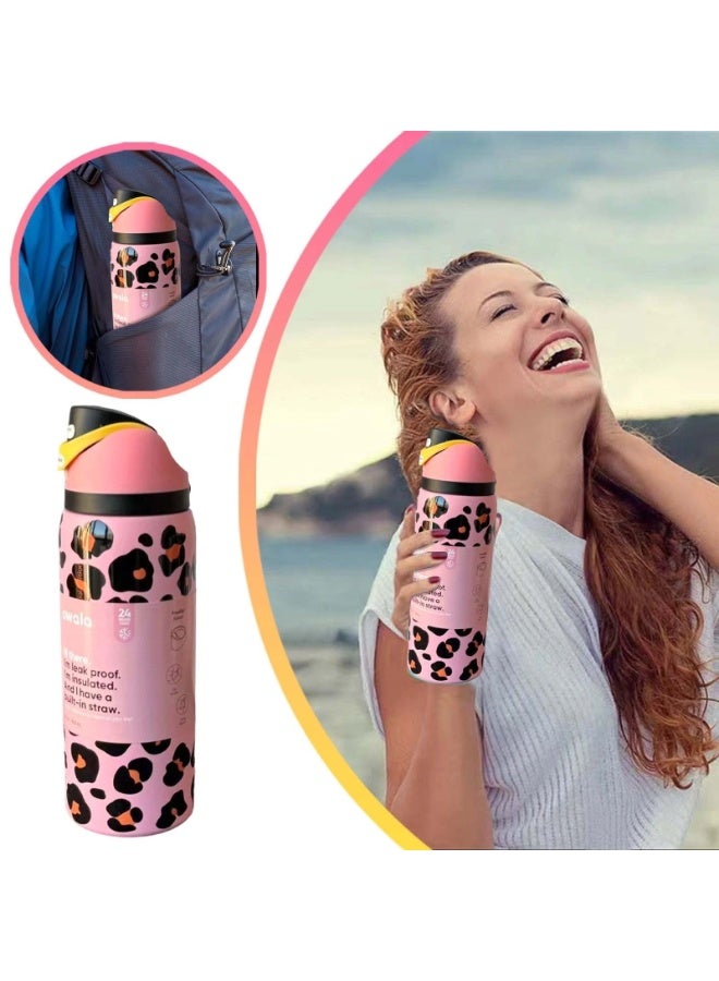 Insulated Stainless Steel Water Bottle With Straw For Sports Travel And School BPA Free Sports Water Bottle - view 2