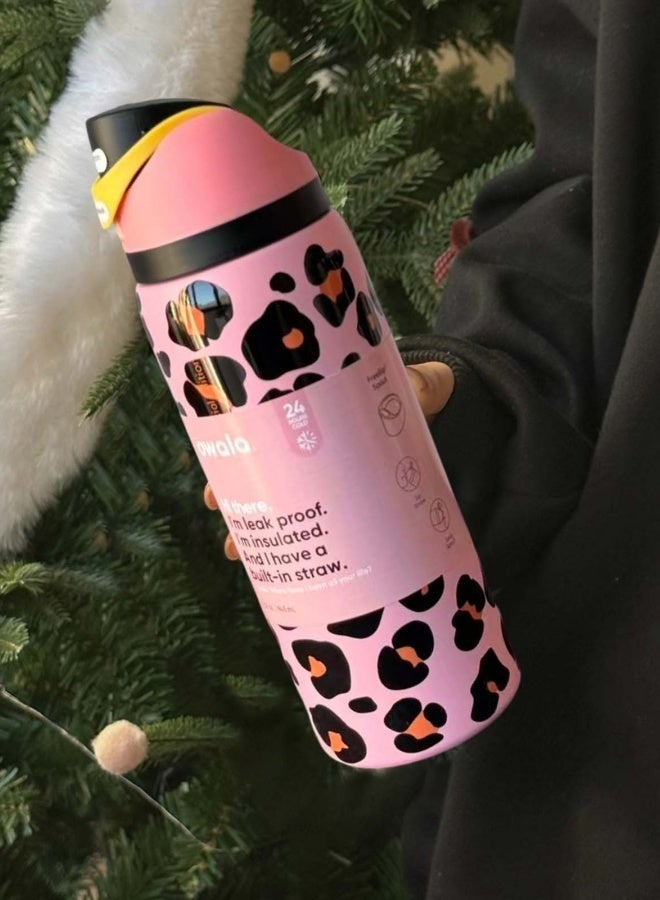 Insulated Stainless Steel Water Bottle With Straw For Sports Travel And School BPA Free Sports Water Bottle - view 4