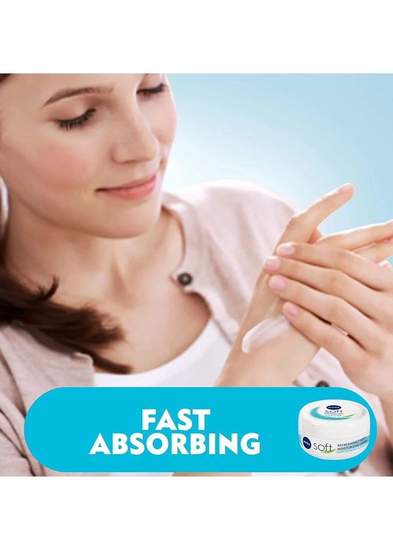 Nivea 4 piecec of Soft Refreshing And Moisturizing Cream 50 ml - Image 3