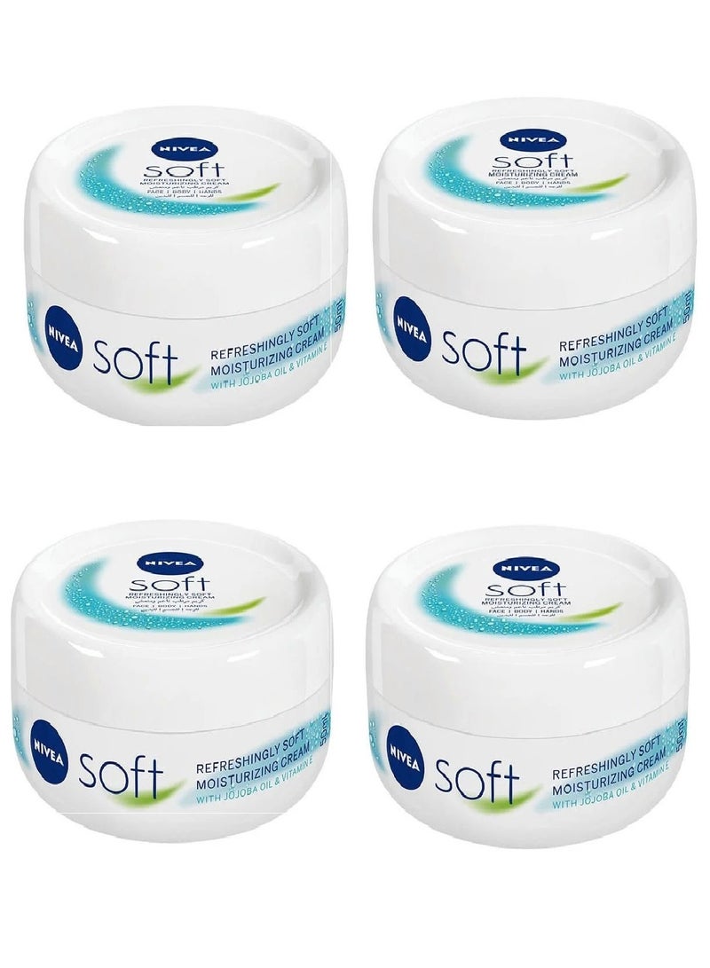Nivea 4 piecec of Soft Refreshing And Moisturizing Cream 50 ml - Image 1