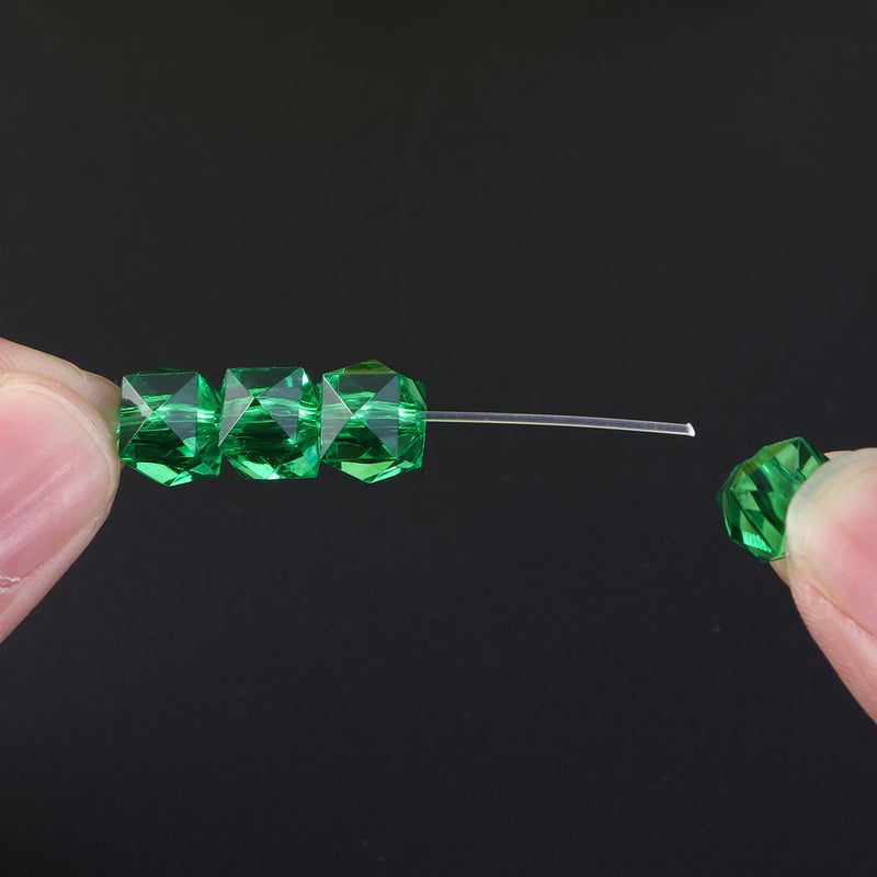 950PCS Transparent Beads Diy Handmade Beaded Tissue Box Material Beads Jewelry Accessories for Crafts Bracelet Necklace (Green) - Image 2