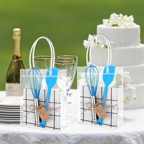 Beupy 30 Pcs Baby Shower Prizes for Game Winner Baby Shower Games Guest Gifts Silicone Whisk Spatula Gift Bag Kitchen Towel for Wedding Bridal Shower Favors - Image 5