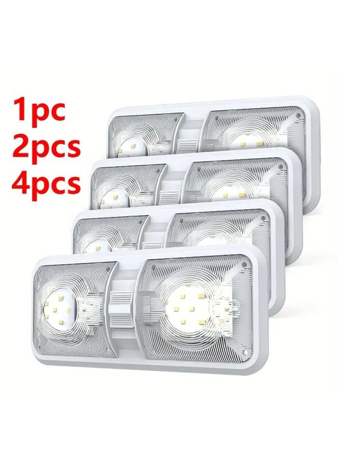 White Decorative Dome LED Ceiling Light For RV Camper Motorhome Interior Lighting - Image 1