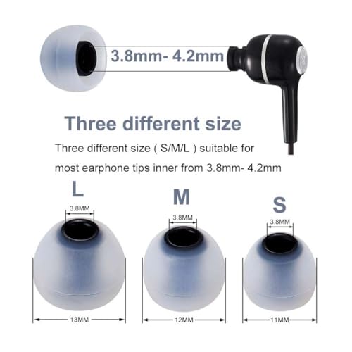 AUDIOCULAR SiliFlex Eartips 4.5mm Universal Fit for IEMs, Premium Silicone Build, Noise Isolation, Comfort & Balanced Sound (S/M/L) - Image 4