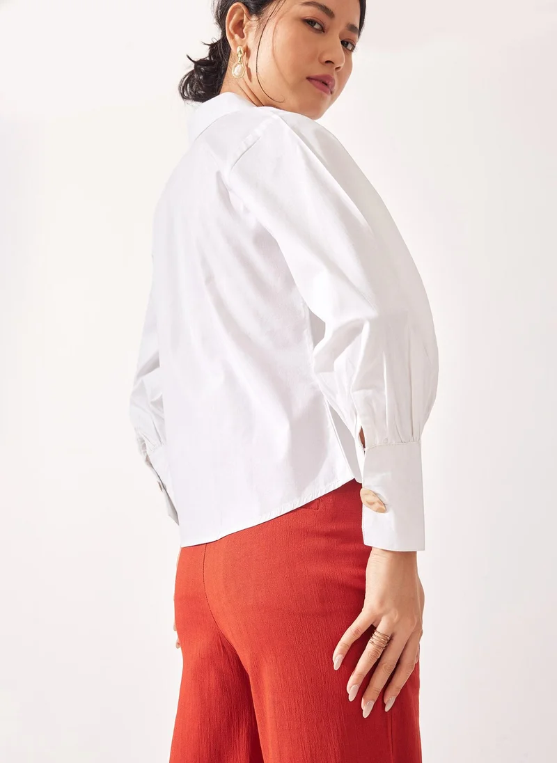 The Label Life Asymmetric Hem Top
