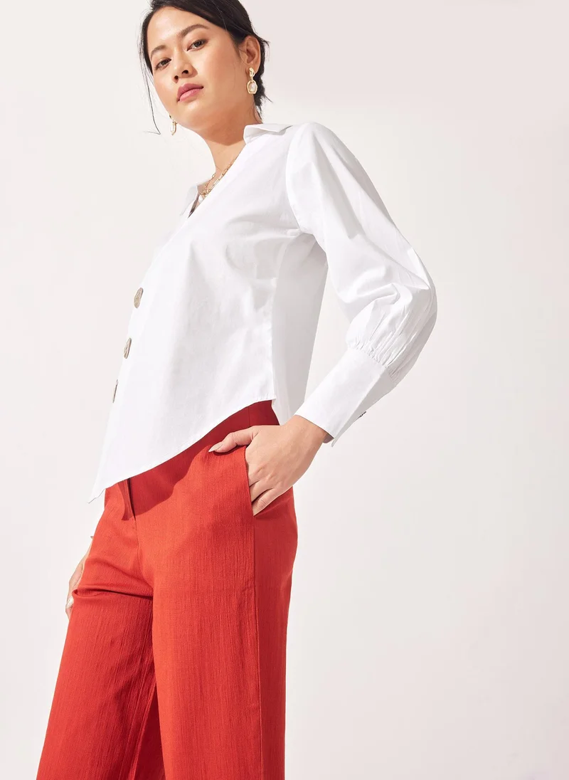 The Label Life Asymmetric Hem Top