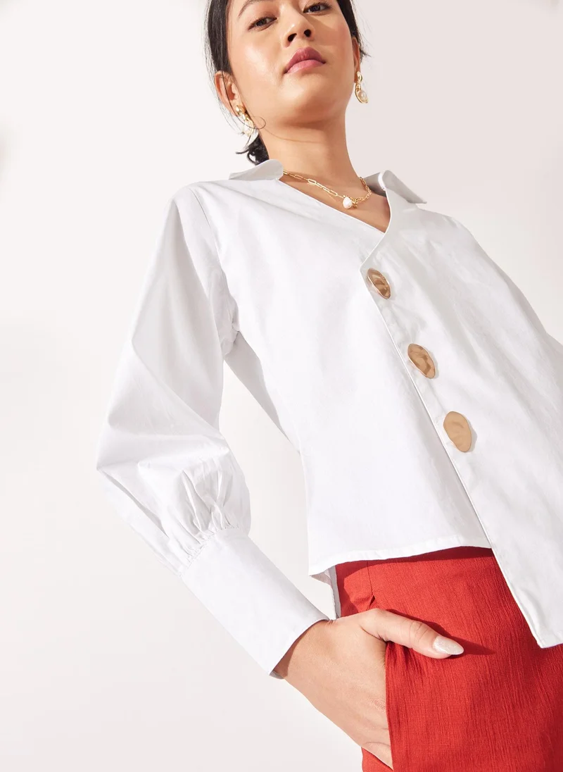 The Label Life Asymmetric Hem Top