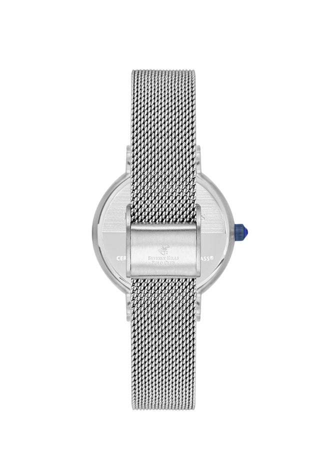 BEVERLY HILLS POLO CLUB - Beverly Hills Polo Club Women's Watch, Analog Display and Stainless Steel Strap - BP3609X.390, Silver - Image 1