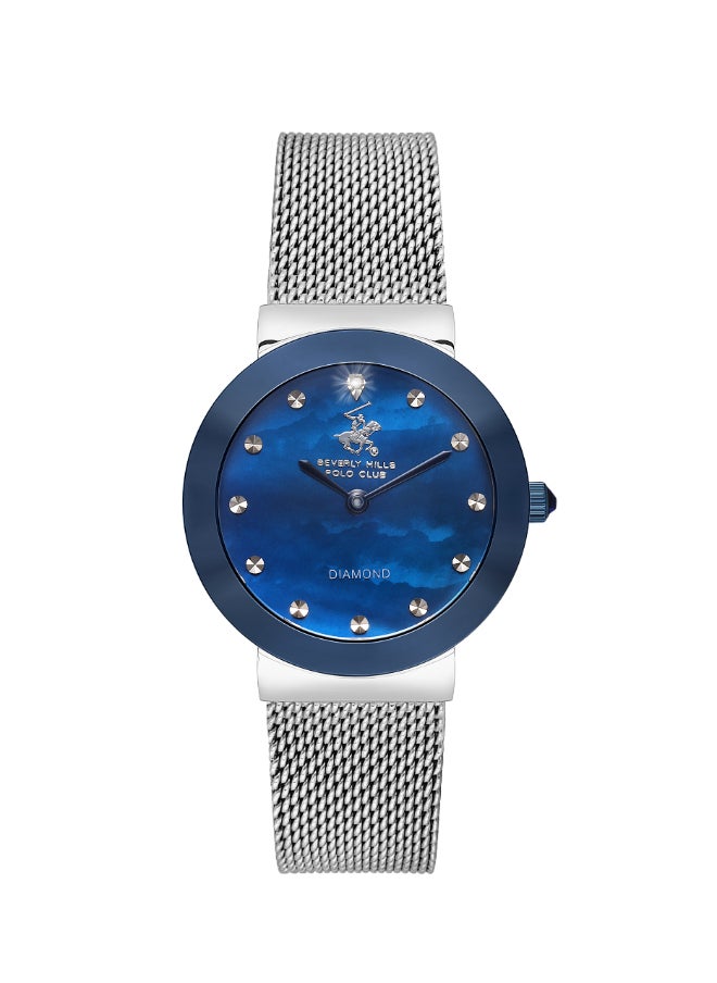 BEVERLY HILLS POLO CLUB - Beverly Hills Polo Club Women's Watch, Analog Display and Stainless Steel Strap - BP3609X.390, Silver - Image 1