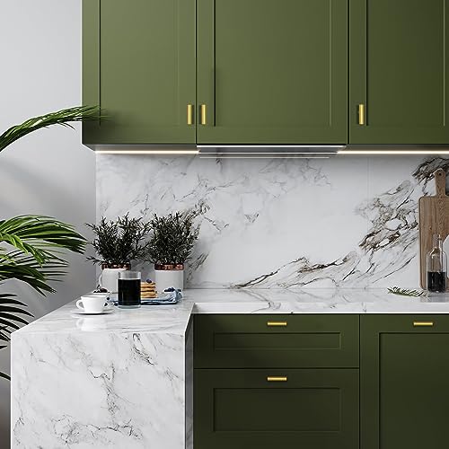 Estmoon 30 Pack Brushed Brass Cabinet Knobs Gold Drawer Pulls Stainless Steel Brushed Gold Dresser Knobs for Cabinets Cupboard Bathroom Kitchen Hardware, Single Hole T Bar Pulls, 2in Overall Length - Image 5
