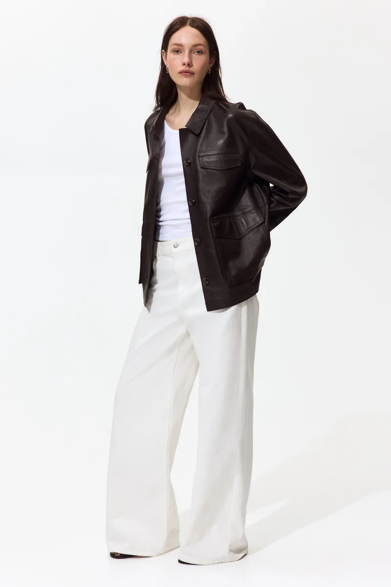 H&M  Real Leather jacket for Women | Best Price UAE