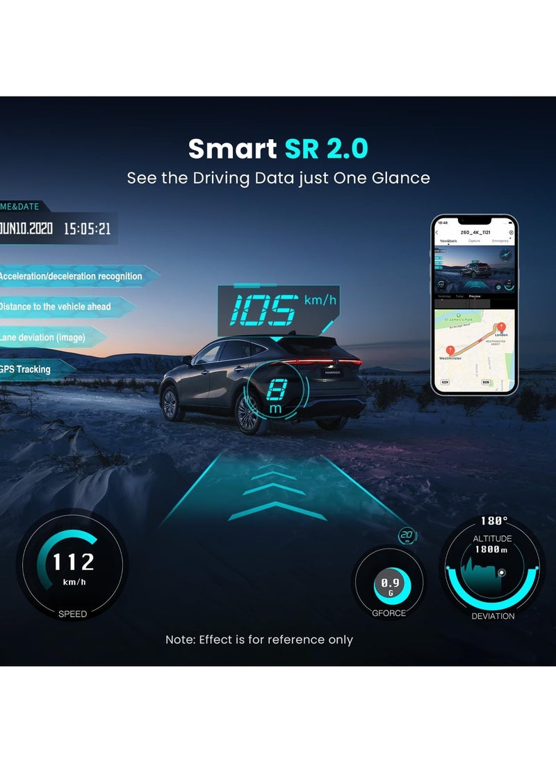 ddpai - Dash Cam Car 4K Front and Back, 2160P+1080P Dashcam, up to 15MB/s 5GHz WiFi6 Car Dash Camera, 3" IPS with 32G eMMC, GPS, Night Vision, 24H Parking Monitor, ADAS, G-Sensor Max Support 512G, Z60 - Image 1