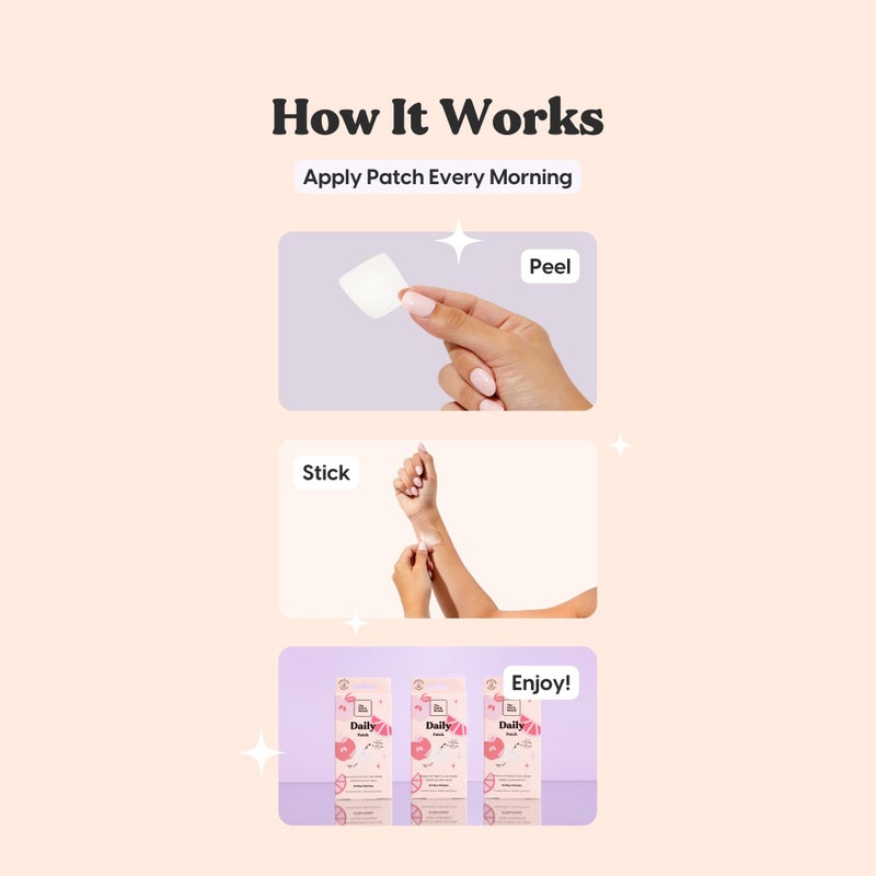 The Patch Brand Daily Support Patches | Natural Wellness Infused with Vitamin C, Zinc Citrate, Vitamin D, Ginko Biloba and Echinacea - Image 4