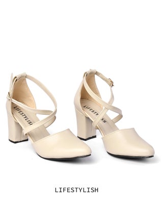 Beige Leather