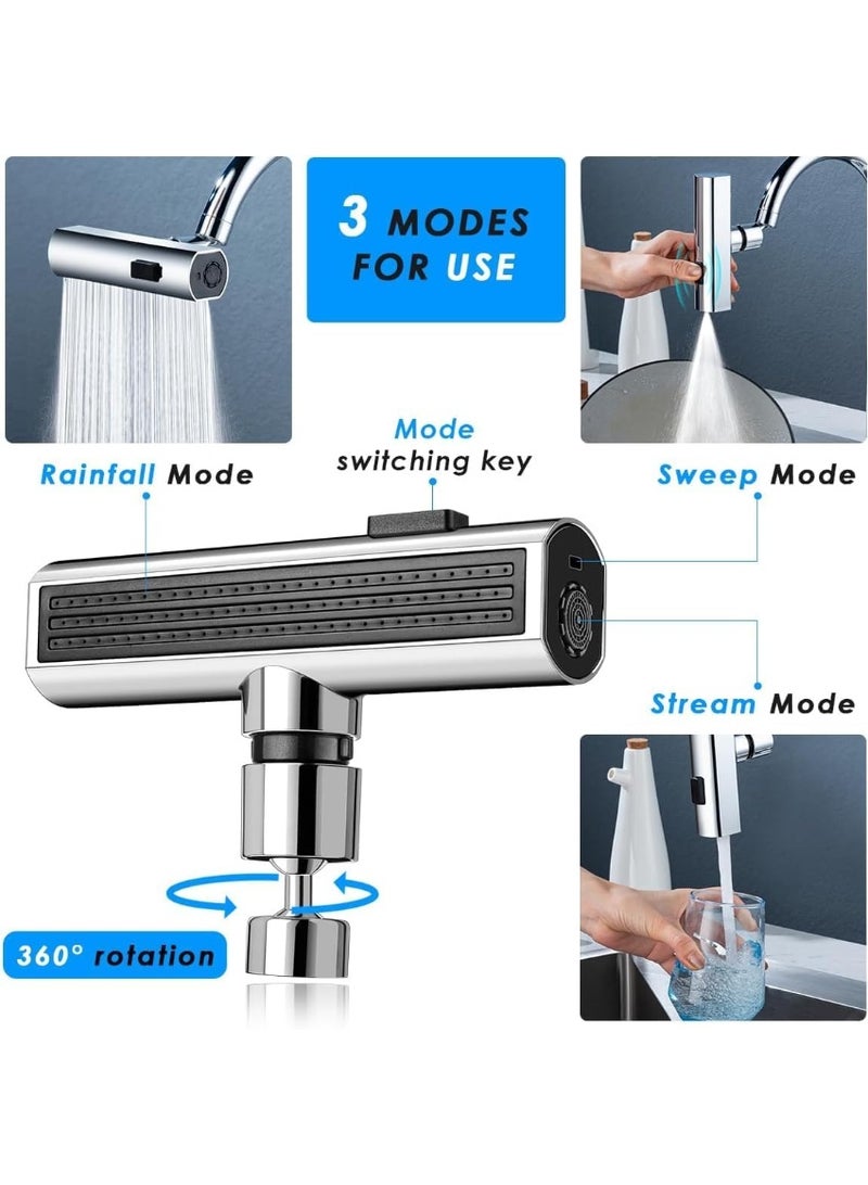 حنفية خلاط جلاكسي 4×1 – دوران 360° وضغط مياه متعدد الأشكال - Image 5