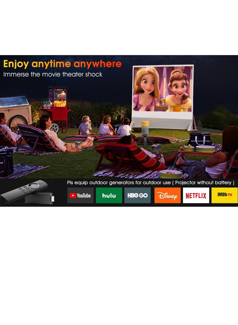 AirYoung Projector Home Theater Video Projector Full High Definition LED Movie Projectors For Home Entertainment USB Laptop Smartphone Small Outdoor - Image 3