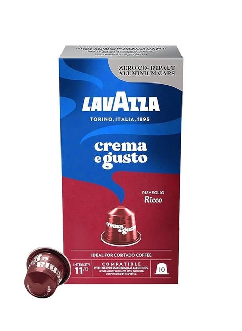 Crema E Gusto Ricco Coffee Capsules 10 Capsules (55g)