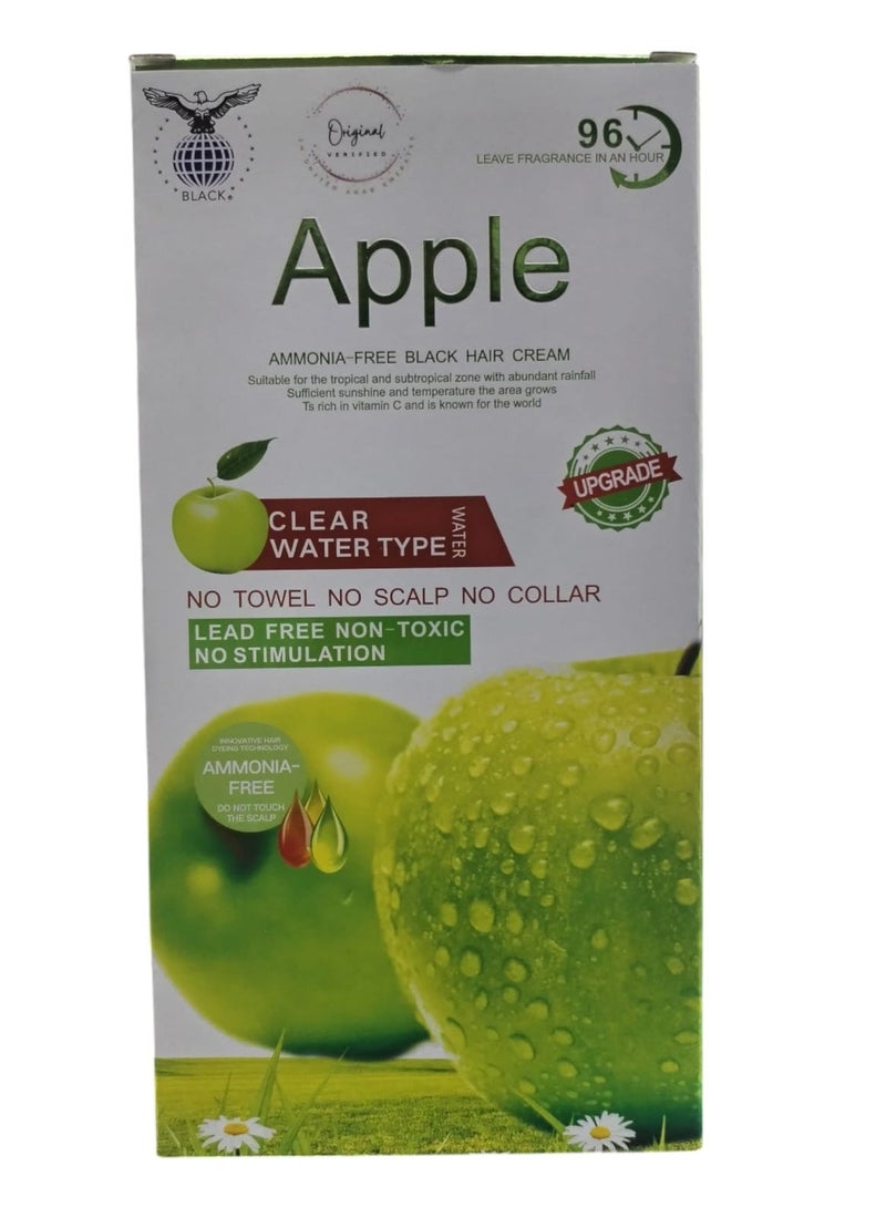 بلاك صبغة عضوية للشعر بالتفاح خالي من الأمونيا بلون  اسود عبوتين 500 مل - Image 1