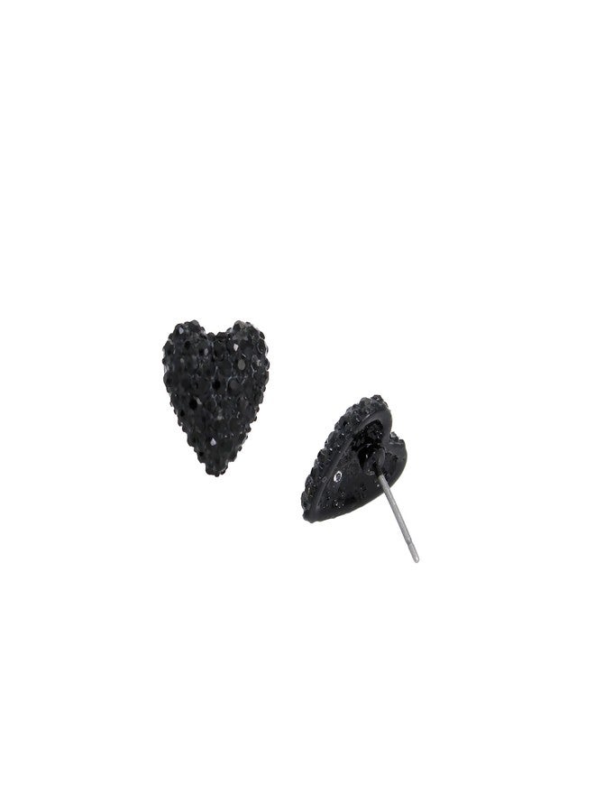 Betsey Johnson Heart Stud Earrings - Image 3