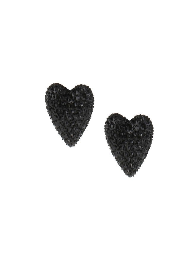 Betsey Johnson Heart Stud Earrings - Image 1