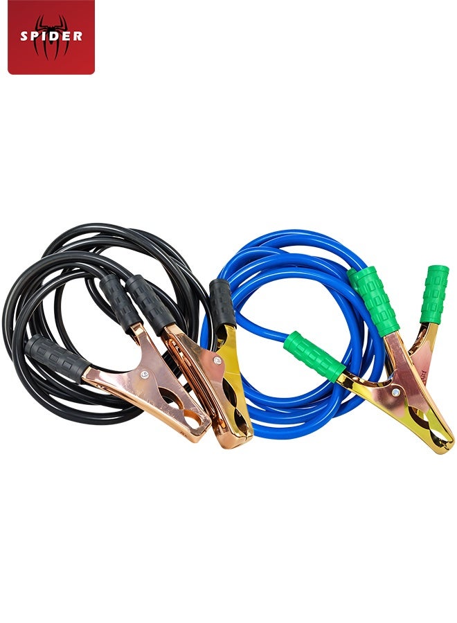 SPIDER Heavy Duty Booster Cable 1000 Amp 4 Meter Jump Start Cable for Car SUV Truck Bike Boat 12V Battery Emergency Jumper Cable with Strong Metal Clamps Thick PVC Insulation High Power Automotive Roadside Assistance Tool Portable Carry Bag Use Kit Set - Image 1