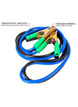 30 FT 1 Gauge Heavy Duty Jumper Cables – 1100Amp For Cars Trucks SUVs Motorcycles