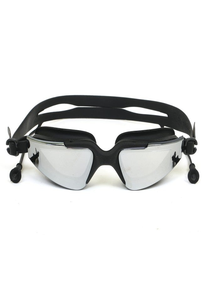 KNK Anti-Fog Swimming Goggles with UV Protection for Men & Women | Wide Angle View | Anti-Leak 3D Design | Built-in Ear Plugs | Ideal for Kids & Adults | Eco-Friendly Material (Black) - Image 3