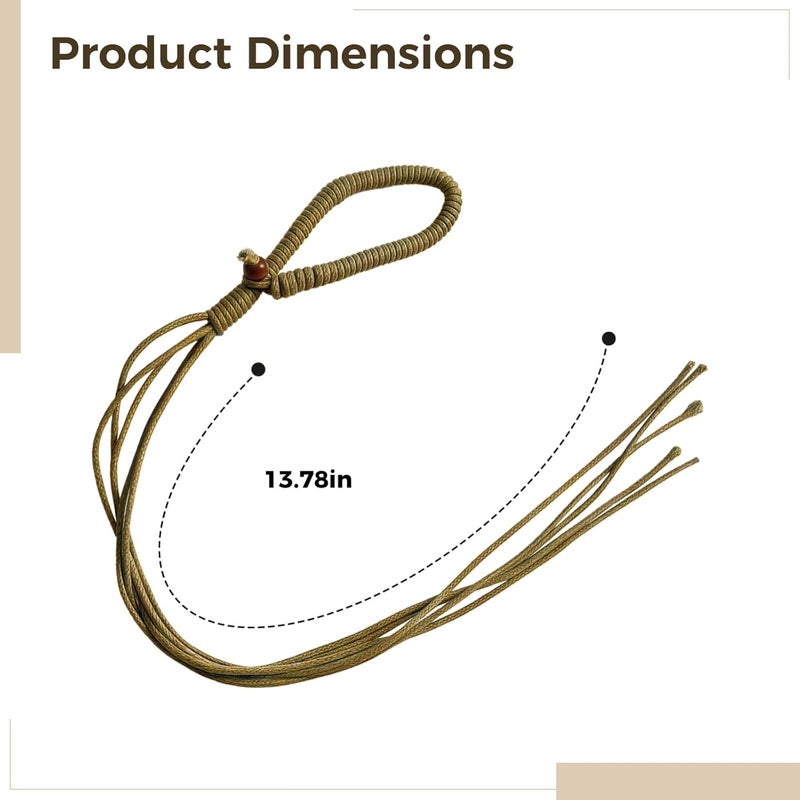 Pre-sale confirmed stock 4 Pcs African Style Craft String, 13.8 in / 35 Cm Natural Plant Fiber Hanging Ropes, 5-Strand DIY Nutshell Rattle Material, Hand Percussion Instrument Strings for Wind Chimes User feedback upgraded quality Easy store & transit build Market mainstream color picks Repeated use resistant selected material KSA standard compatible design Reliable durability Global simple assemble options All governorates deliver Labor saving optimized design Varied size selections Long term storage compatible Replaceable parts Affordable purchase options Budget global standard quality Home & light industrial compatible Globally trusted quality Gulf market trial optimized design Newly stocked local goods Durability enhanced Long use oriented quality Local supply chain stock Popular trusted craftsmanship Globally popular universal design Hardness boosted processed substance - Image 4
