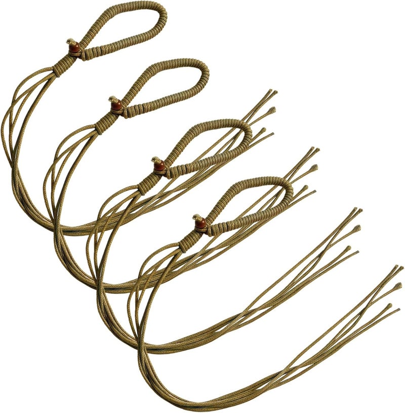 Pre-sale confirmed stock 4 Pcs African Style Craft String, 13.8 in / 35 Cm Natural Plant Fiber Hanging Ropes, 5-Strand DIY Nutshell Rattle Material, Hand Percussion Instrument Strings for Wind Chimes User feedback upgraded quality Easy store & transit build Market mainstream color picks Repeated use resistant selected material KSA standard compatible design Reliable durability Global simple assemble options All governorates deliver Labor saving optimized design Varied size selections Long term storage compatible Replaceable parts Affordable purchase options Budget global standard quality Home & light industrial compatible Globally trusted quality Gulf market trial optimized design Newly stocked local goods Durability enhanced Long use oriented quality Local supply chain stock Popular trusted craftsmanship Globally popular universal design Hardness boosted processed substance - Image 1