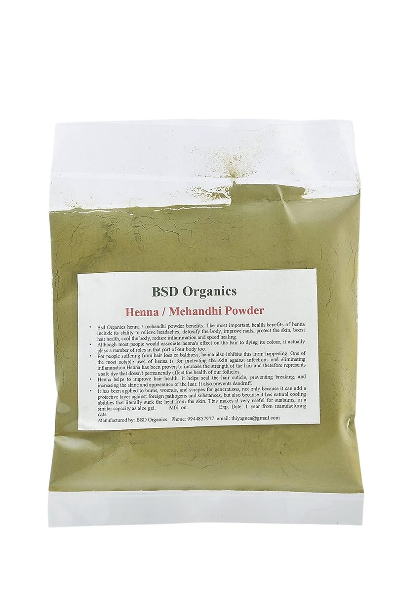 BSD ORGANICS HENNAMEHANDHI POWDER 500 G
