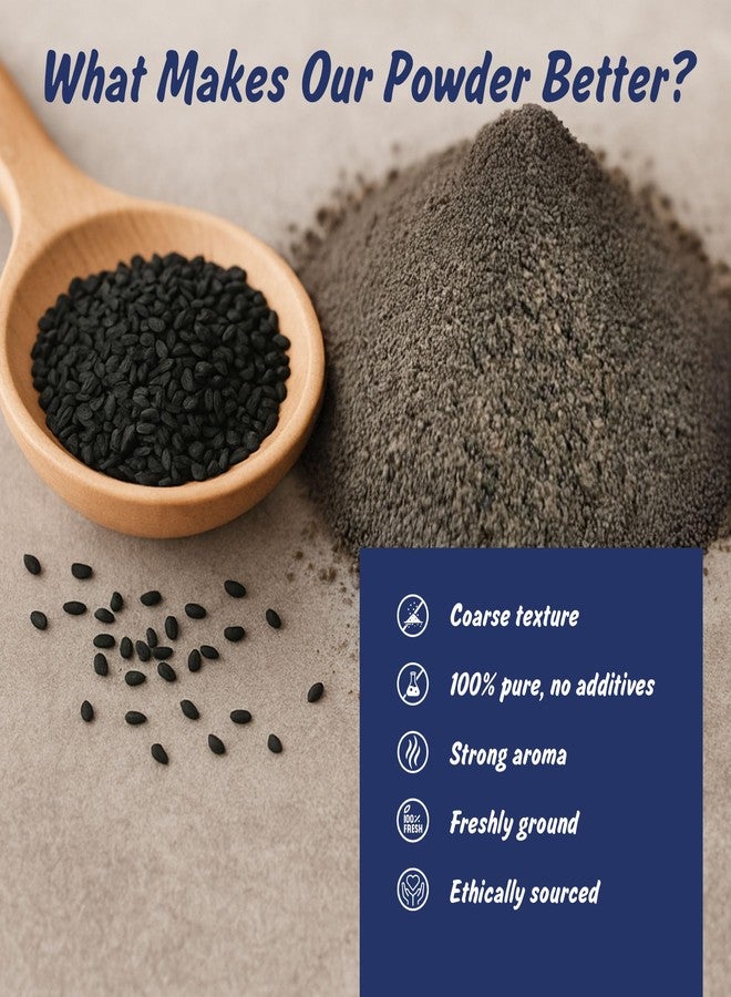Spice Profile USDA Organic Black Seed Nigella Powder, Lab Tested, Resealable 4 oz Pouch, Nigella Sativa, Kalonji Powder, Polvo de Semilla Negra - Image 4