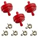 Strongthium Lawn Mower 14 Inch ID Inline Gas Fuel Filter 298090S Replacement for Briggs Stratton 298090 394358 1501729MA 4105 7024751YP 9513013 x3 with Fuel Clamps x6 - Image 2