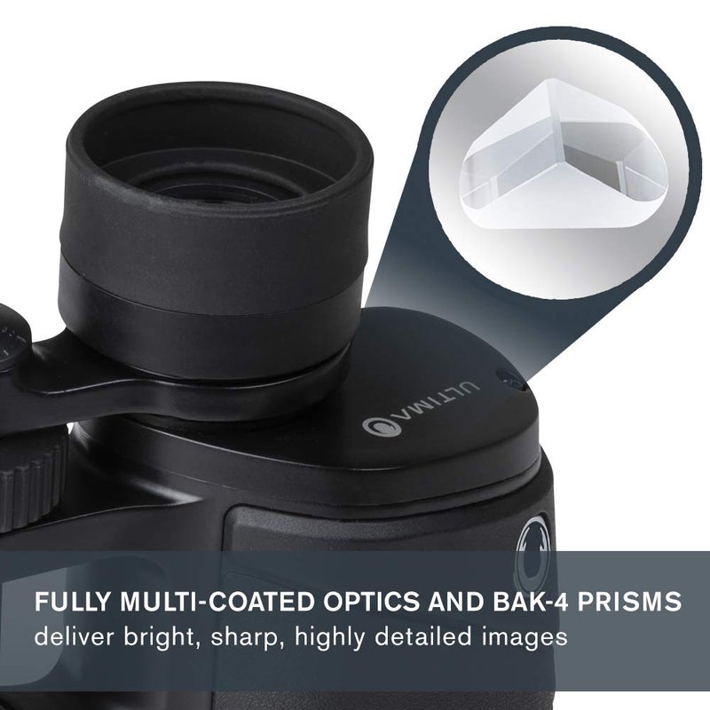 Celestron Celestron – Ultima 10x42 Binoculars – Waterproof & Fogproof – Porro Prism Binoculars for Adults – Fully Multi-Coated Optics and BaK–4 Prisms – Protective Rubber Armoring  - Image 3