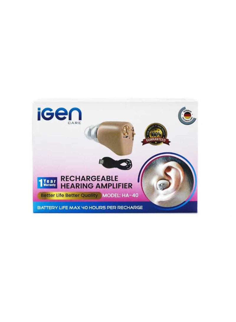 iGen HA 40 Rechargeable Hearing Amplifier – Small Digital Sound Amplifier for Clear Hearing Support - Image 5