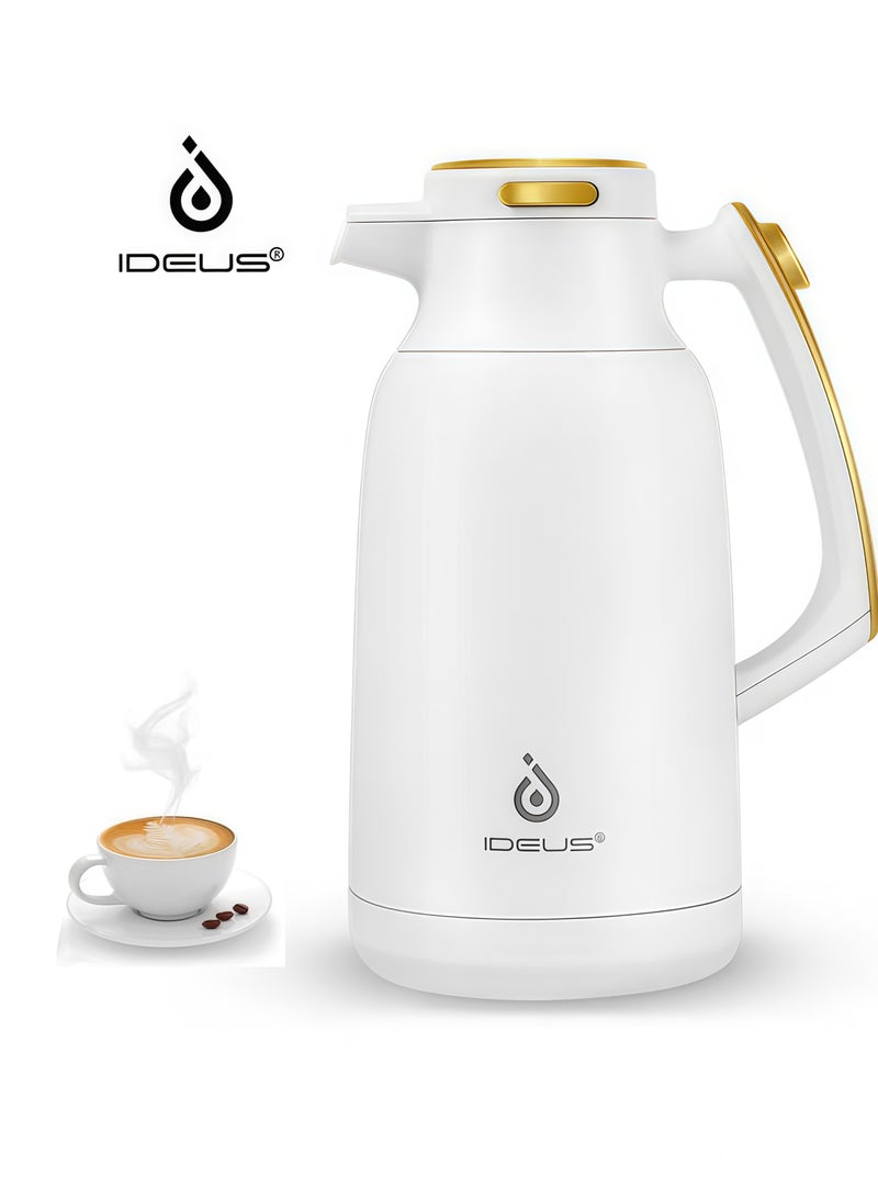 IDEUS 304 Stainless Steel Coffee Pot, Thermos, Large Capacity Teapot, Gift, 2L/67.64oz - Image 1