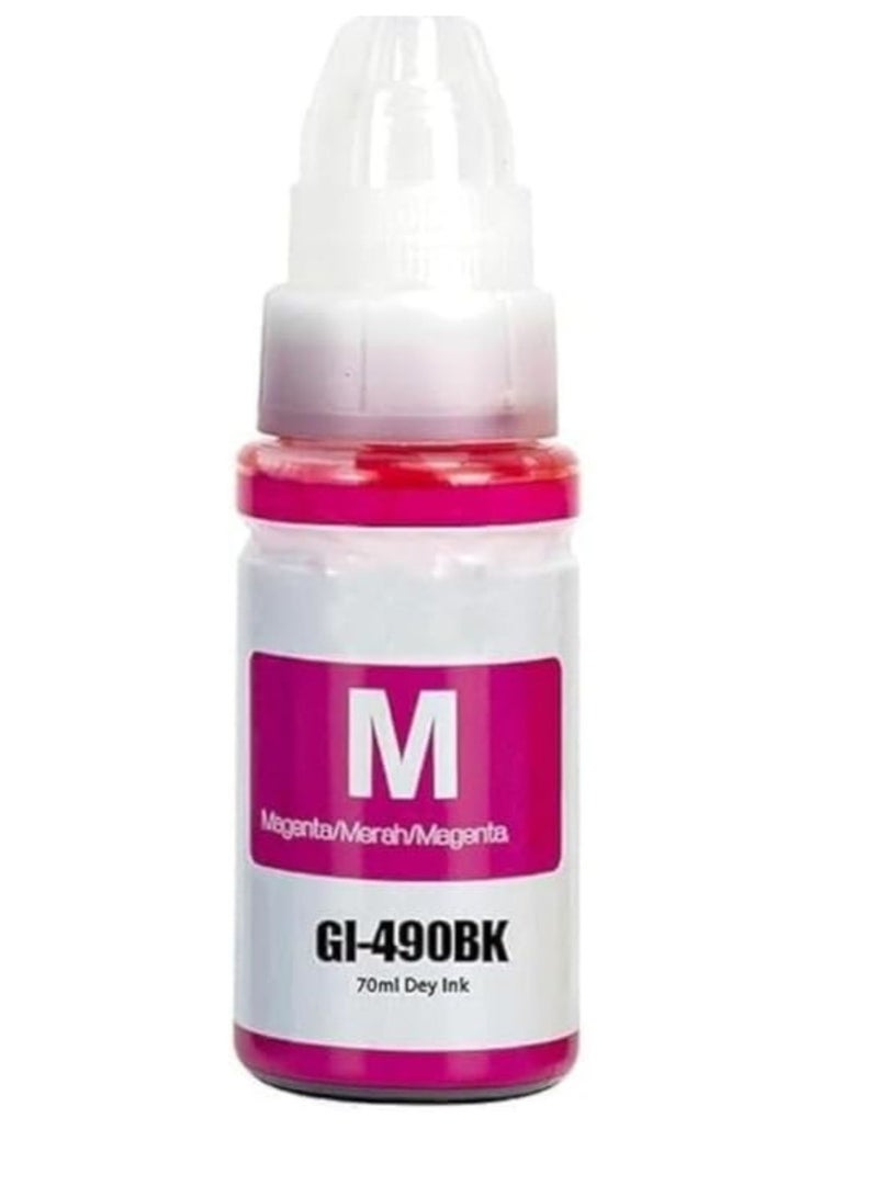 Terabyte GI-490 Magenta Ink Bottle, 70ml, Compatible with Canon PIXMA G1400, G2400, G3400, G4400 Series Printers - Image 2