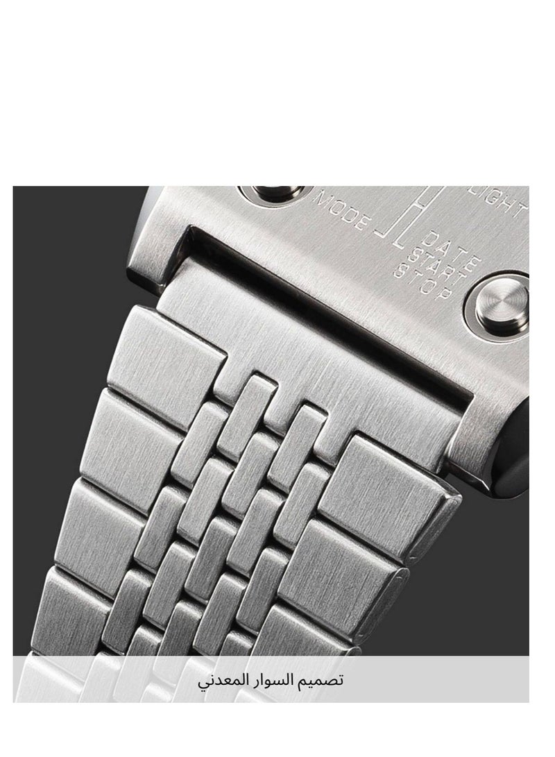 Casio New Classic Stainless Steel Digital Watch for Unisex A1100D-1DF - Image 5