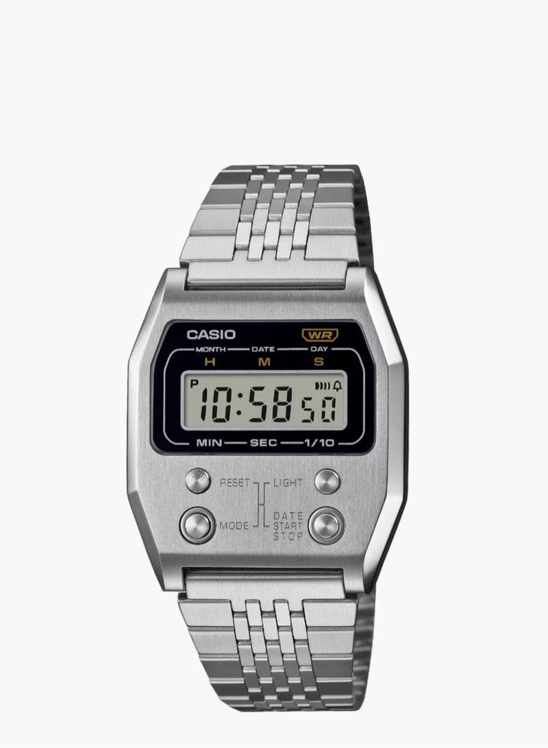 Casio New Classic Stainless Steel Digital Watch for Unisex A1100D-1DF - Image 1