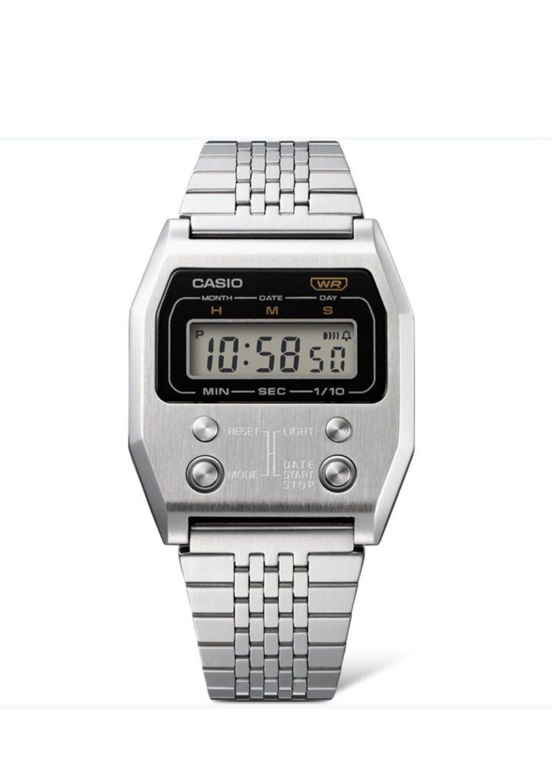 Casio New Classic Stainless Steel Digital Watch for Unisex A1100D-1DF - Image 3