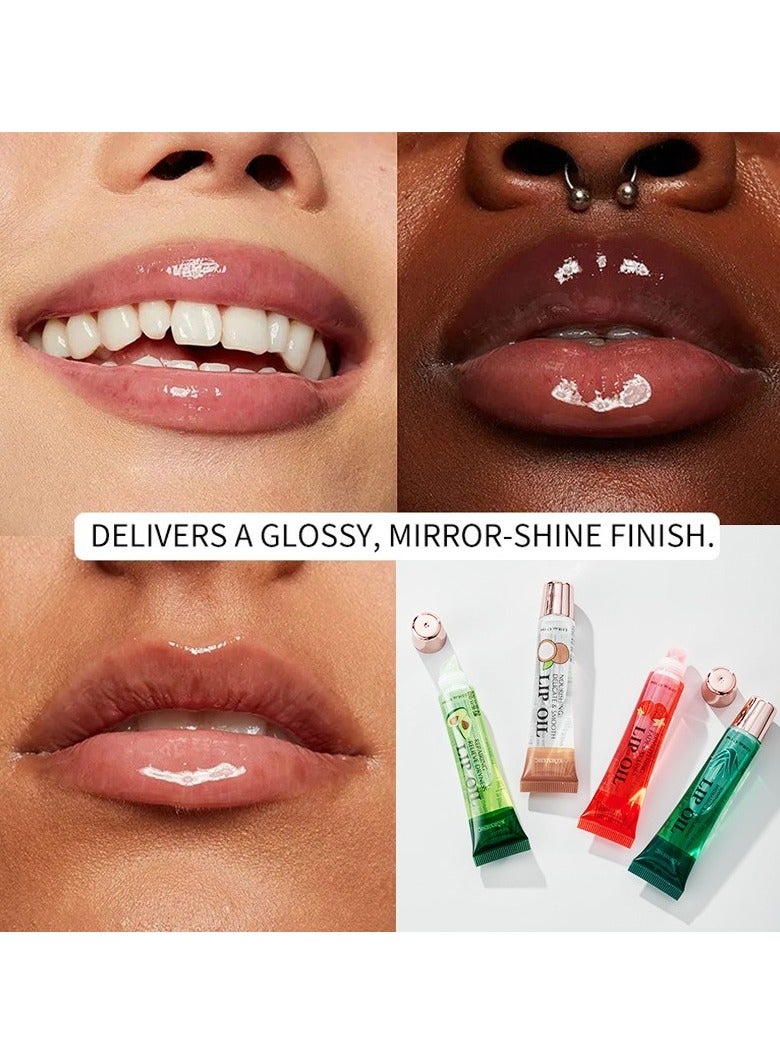 Kormesic 2pcs Strawberry Hydrating Lip Oil 15ml - Brightening & Moisturizing - Image 5