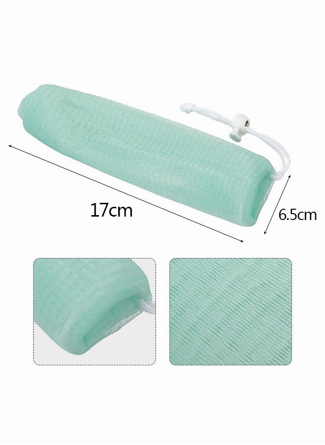 Ant 4-Piece Exfoliating Mesh Soap Pouch, Soap Bags for Shower, Mesh Soap Bag Bubble Foam Net for Body Facial Cleaning Tool  - Image 2
