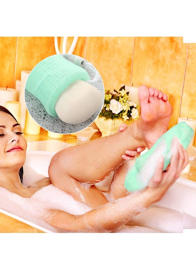 Ant - 4-Piece Exfoliating Mesh Soap Pouch, Soap Bags for Shower, Mesh Soap Bag Bubble Foam Net for Body Facial Cleaning Tool - Image 1