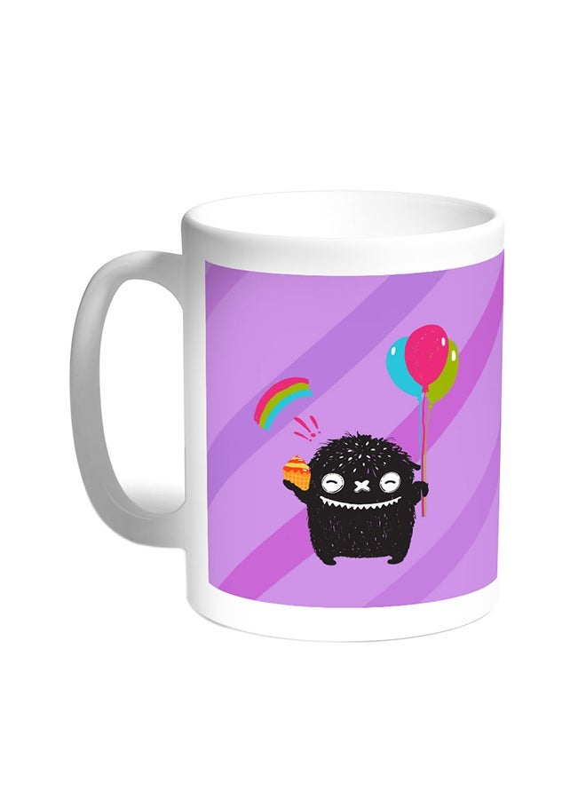 Cartoon Drawing - The Joy Of Eid Printed Coffee Mug White 11ounce