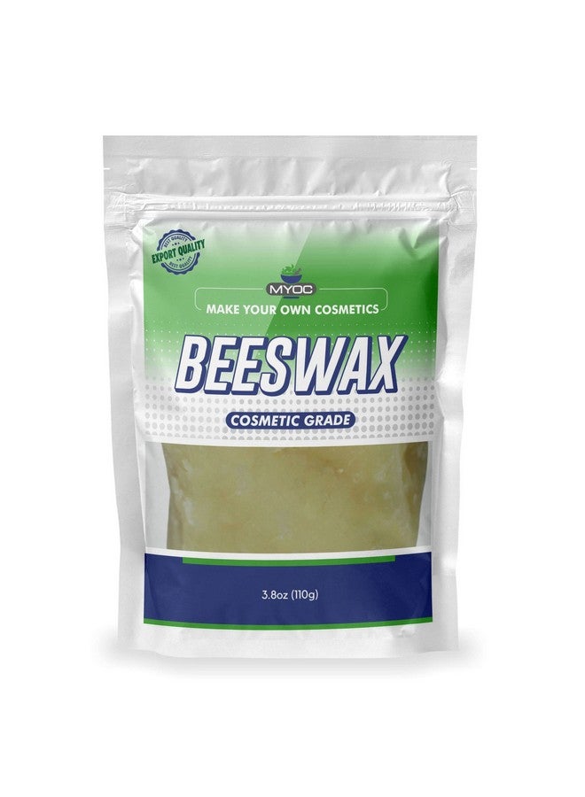 Myoc شمع العسل الخام النقي من الدرجة التجميلية - عامل ترطيب فائق الغنى لجميع أنواع البشرة - خالي من البارابين والسيليكون والزيوت المعدنية والألوان - رائع للعناية بالبشرة DIY والإكسسوارات واللوشن والشموع - 110 جرام - Image 1