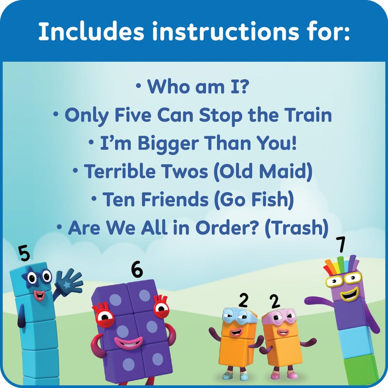 hand2mind hand2mind Numberblocks Playing Cards, Deck of Cards Themed, Preschool Math Games for Kids, Number Toys, Travel Toys for Toddlers 3-5, Kindergarten Learning Activities, Toddler Easter Basket Stuffers  - Image 4
